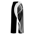 thumbnail image 4 of YUANGUANST Womens Dress Pants Women's Striped Design Loose Pocket Casual Pants Office Slacks, 4 of 4
