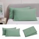 thumbnail image 1 of Pillow Cases Pack, Envelope Closure, Soft Brushed Microfiber, Shrinkage And Fade Resistants, Pillow Covers 20 X 30 Inches, Double-sided Velvet Thick Solid Color Envelope Pillowcase 51x76cm 2pcs Green, 1 of 6