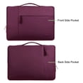 thumbnail image 6 of MOSISO Laptop Sleeve Briefcase for 13 inch New MacBook Pro A1989 A1706 A1708 New Air 13 A1932 2018 Polyester Notebook Sleeve Case Bag,Wine Red, 6 of 7