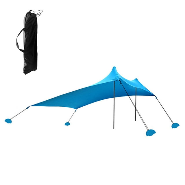eccomum Tente de Plage Abri Solaire avec Sacs de Sable pour Camping Pêche Randonnée Cour Arrière Plage Parc