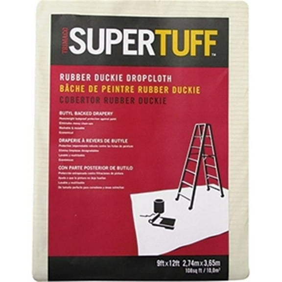 80201 Rubber Duckie Drapery Drop Cloth - Multi-colored - 9 x 12 ft.