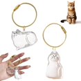 thumbnail image 1 of Cat Hair Keychain, Cat Fur Keepsake Capsule Pendant, Pets Hair Storage Keychain, Pet Fur Keepsake, 1 of 8
