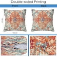 thumbnail image 2 of Throw Pillow Covers Boho Orange Pillow Covers 18x18 Inch Set of 2 Rug Boho Style Ethnic Floral Throw Pillows Decorative Pillow Cases Cushion Covers for Bedroom Livingroom Sofa Farm House, 2 of 6