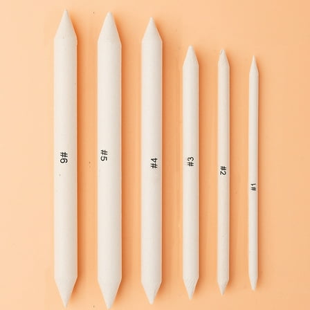 Masteelf 6pcs Charcoal Pencil Chalk Pencils Drawing Pencils Highlight Chalk Pencils Beginners Artists Drawing Sketching Pencils For Beginners Artists