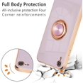 thumbnail image 2 of Electroplated Magnetic Ring Holder Case for iPhone XR, 360 Degree with Rotation Metal Finger Ring Holder Magnet Car Holder Soft Silicone Shockproof Cover for iPhone XR - Purple, 2 of 14