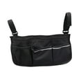 thumbnail image 2 of Bolsa Lateral Ajustable Sunnimix, Bolsa para Reposabrazos, Múltiples Bolsillos, Sillas de Movilidad, Carrito de Bebé, Negro, 2 of 8