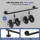 thumbnail image 3 of Toallero Negro Mate Toalleros De 24 Pulgadas Para Baño Montado En La Pared Soporte Para Toallas De Baño De Acero Inoxidable Sus304 Longitud Total Barras Para Toallas De 26,4 Pulgadas, 3 of 5