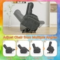 thumbnail image 6 of Vineego Power Lift Recliner Chair with Massage - Remote Control, Leathaire Fabric, Cup Holders for Elderly & Home Theater,Black, 6 of 8