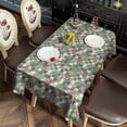 thumbnail image 4 of Colorful Checkered Cow Pattern Rectangle Tablecloth 60"x102",Waterproof Polyester Rectangle Table Cloth, Wipeable Spillproof Polyester Tablecloth for Dining, Camping, Indoor and Outdoor, 4 of 6