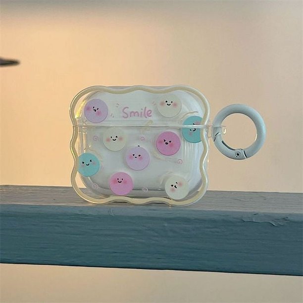 Funda de auriculares de dibujos animados para Airpods 1, 2, 3, funda de onda suave para Apple Airpod Pro 2ª llavero