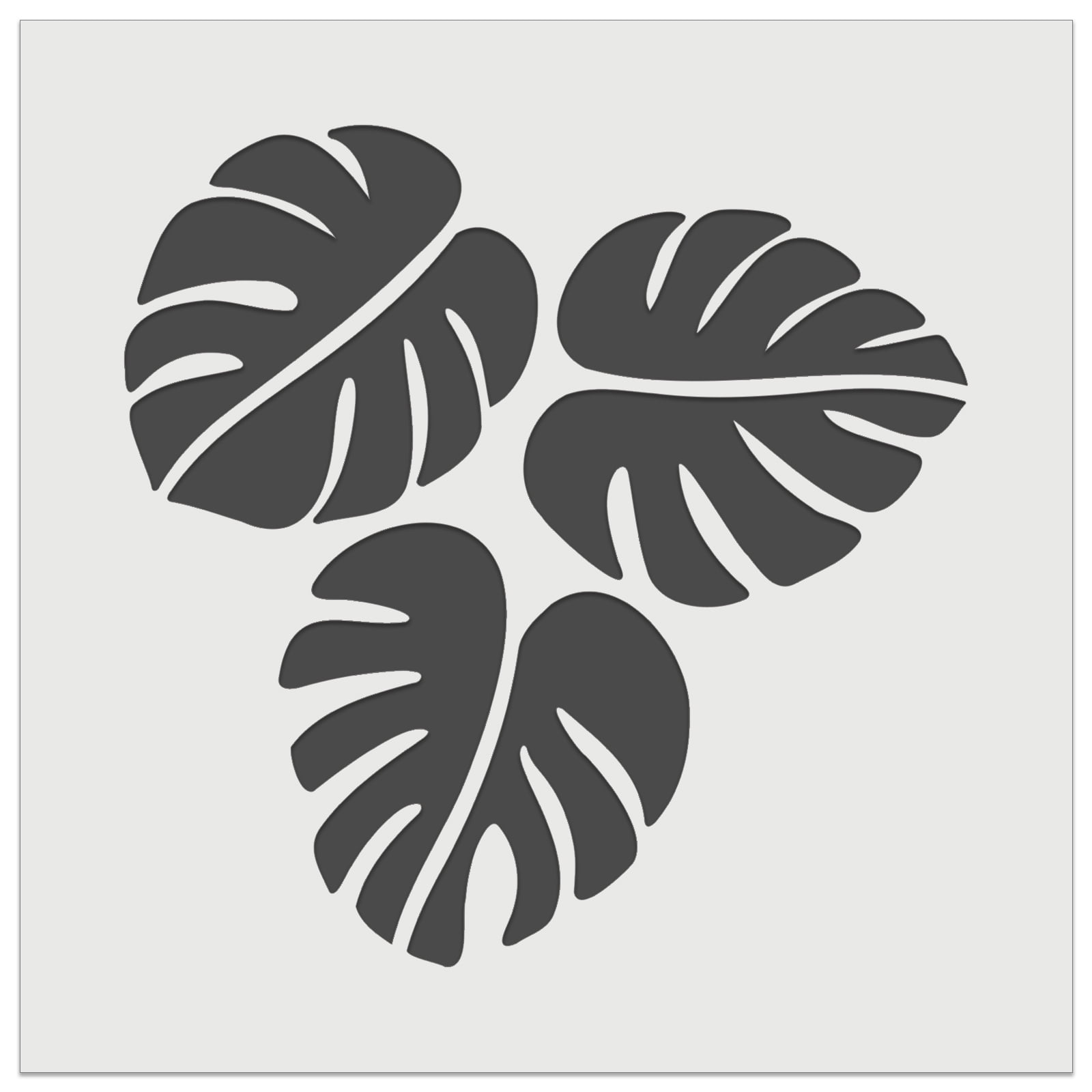 monstera leaves trio diy cookie wall craft stencil 3 5 inch walmart com