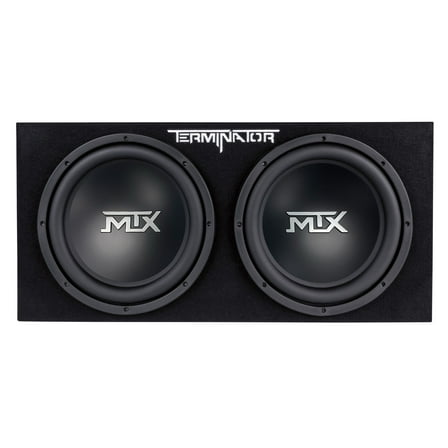 Open Box MTX 12-Inch 1200-Watt Car Audio Dual Loaded Subwoofer Box Enclosure