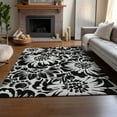 thumbnail image 6 of Addison Rugs Mayfield Washable Transitional Floral Black Rectangle Rug, 9' x 12', 6 of 6