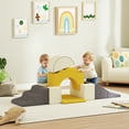 thumbnail image 2 of Qaba 7-Piece Baby Soft Play Set, Foam Climbing Blocks Set, Yellow, 2 of 10
