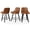 Brown-PU Leather, variant on Betisef Swivel Bar Stools Set of 1, Counter Height Bar Stools with Back, Linen Fabric Upholstered Kitchen Island Stools, 360° Swivel, Rubberwood Legs, Thick Cushion Seat, for Dining Room Beige