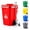 Red, variant on 2026 New Creative Trash Bin Ceramic Mug with Lid & Spoon - 400ml Funny Recycling Bin Coffee Mug, Novelty Trash Can Shaped Mug for Coffee Milk, Storage for Pencils & Pens, Funny Gag Gift (Blue)