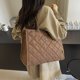 thumbnail image 5 of Bolso acanalado bordado para mujer nueva tendencia bolso hombro casual bolso mano para desplazamientos clase gran capacidad 3198-PZ20240813016291 marrón oscuro, 5 of 9