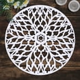 thumbnail image 5 of Wood Placemats Carved Trivet Set of 2 for Fall Autumn Thanksgiving Dining Coffee Table Scratch Heat Stain Resistant Kitchen Decor Indoor Outdoor Durable Tablemats - White, 5 of 7