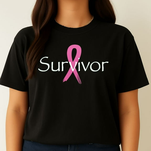 Survivor Pink Ribbon Breast Cancer Awareness Women's T-Shirt