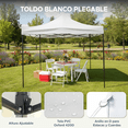 thumbnail image 2 of Toldo Zafir 3×3 M Blanco Con Estructura Reforzada Plegable, 2 of 7