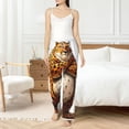 thumbnail image 4 of Salouo Cartoon Cheetah With Attitude Print Women's Pajama Pants Casual Loose Sweatpants PJs Flowy Pants Drawstring Palazzo for Women Wide Leg Pants Lounge Pajama -X-Large, 4 of 8