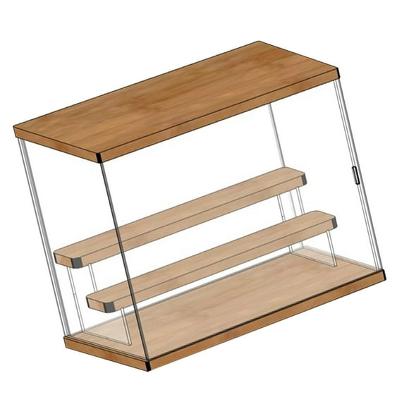 Caja de almacenamiento transparente para figuras de acción escaparate de caja ciega acrílica de alta transparencia para exhibir juguetes de mano ANGGREK Otros