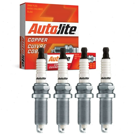 4 pc Autolite 6003 Copper Core Spark Plugs for HR8HPO Ignition Wire Secondary