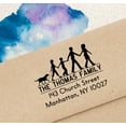 thumbnail image 2 of Printtoo Custom Family Silhouettes Self Inking Address Stamp Personalized Rubber Stamp Gift, 2 of 6