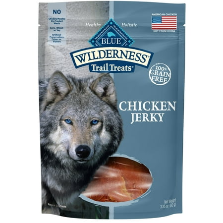 Blue Buffalo Wilderness Trail Treats Grain Free Chicken Jerky Dog Treats, 3.25-oz (Best Buffalo Chicken Meatballs)