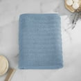 thumbnail image 3 of (2 pack) Mainstays Performance Textured Bath Sheet, 30" x 62", Blue Linen, 3 of 8