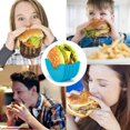 thumbnail image 4 of Support pour Burger, Boîte Fixe Réutilisable pour Burger, Support Extensible pour Burger Sans Dégâts, Boîte de Rangement pour Burger en Silicone, Pince à Hamburger en Plastique Rétractable Lavable, 4 Pcs, 4 of 4