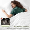 thumbnail image 4 of SONORO KATE 6 Pieces Bamboo Bed Sheets Set, Luxury Rayon Derived - Deep Pockets - Wrinkle Free - Extremely Soft, Queen, White, 4 of 9