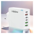 thumbnail image 2 of 160W 6-Port Fast Charger USB Type C Quick Charging Adapter for Mobile Phones and Tablets, 2 of 6
