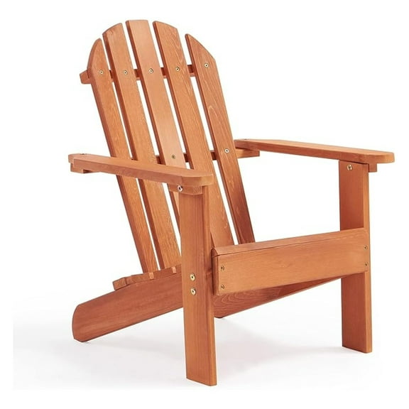 Kids Adirondack Chair - Natural Cedar Outdoor Lawn Chair for Children - Durable Wood Patio Lounge Chair for Toddlers & Kids - 3-10 Years
