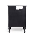 thumbnail image 3 of Mahogany Black 3 Drawer Nightstand, 3 of 7