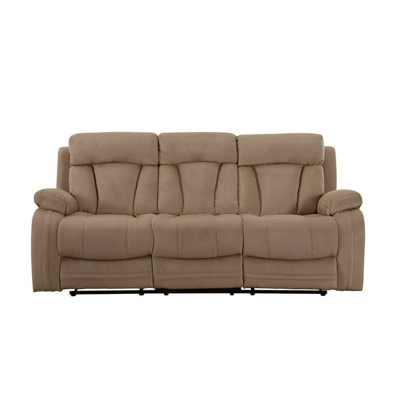 Beige microfiber sales couch