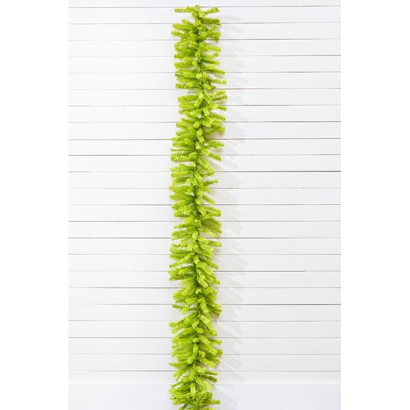 9' x 14" Lime Green Garland