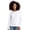 White, variant on Next Level Women's Long Sleeve T-Shirt, Heavy Tee Shirt 100% Ring-Spun Cotton Durable Crewneck Tee (Black, L)