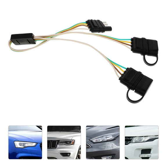 Milisten Trailer Wire Extension Connector 4 Pin Trailer Connector Trailer Light Wiring Harness