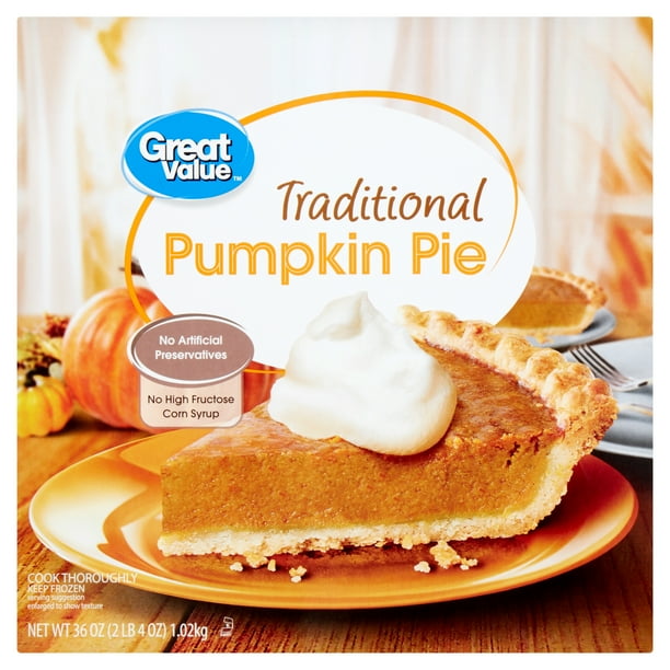 Great Value Traditional Pumpkin Pie, 36 oz