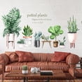 thumbnail image 1 of Pegatinas de pared de plantas , calcomanías de pared extraíbles, fondo de sofá, papel tapiz decorativo, murales de arte de pared para baño, aula Estilo B, 1 of 10