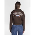 thumbnail image 3 of Gilmore Girls Women’s Quarter Zip French Terry Graphic Front Back Sweatshirt, Sizes XXS-XXL, 3 of 5