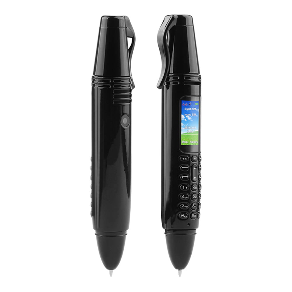 Mini Téléphone Portable Bluetooth 0,96 Pouce Ultra Fin Noir