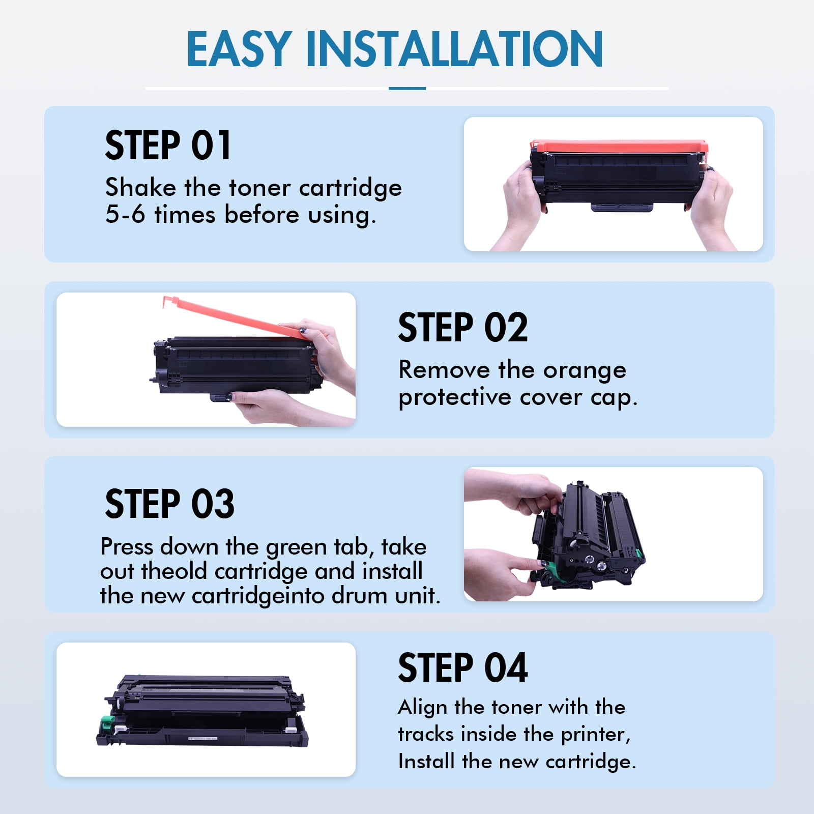 TN820 TN850 High Yield Toner Cartridges Compatible for Brother TN850 TN 850 MFC-L5700DW L5850DW HL-L6200DW MFC-L5700DW MFC-L5900DW HL-L5200DW TN-850 TN820 TN 820 TN-820 Printer Ink (Black, 2-Pack)