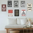 thumbnail image 2 of Speed Limit 2 Sign Funny Metal Tin Signs Vintage Speed Limit Signs 8x12 Inch, 2 of 4
