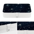 thumbnail image 4 of Constellation Portable PU Leather Earring Holder with Removable Compartment, Necklace Organizer, Display Case, and Storage Box, 4 of 6
