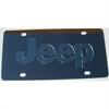 Jeep Silver Logo Stainless Steel License Plate