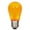 Orange, variant on Vickerman S14 LED Multi Ceramic Bulb 1.3 Watts, 130V, E26 Medium Nickel Base,5 per pack.