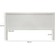 thumbnail image 5 of Cabecera Para Cama King Size Muebles GM Modelo Duela Pata Delgada Madera de Pino Laca Color Blanco, 5 of 5
