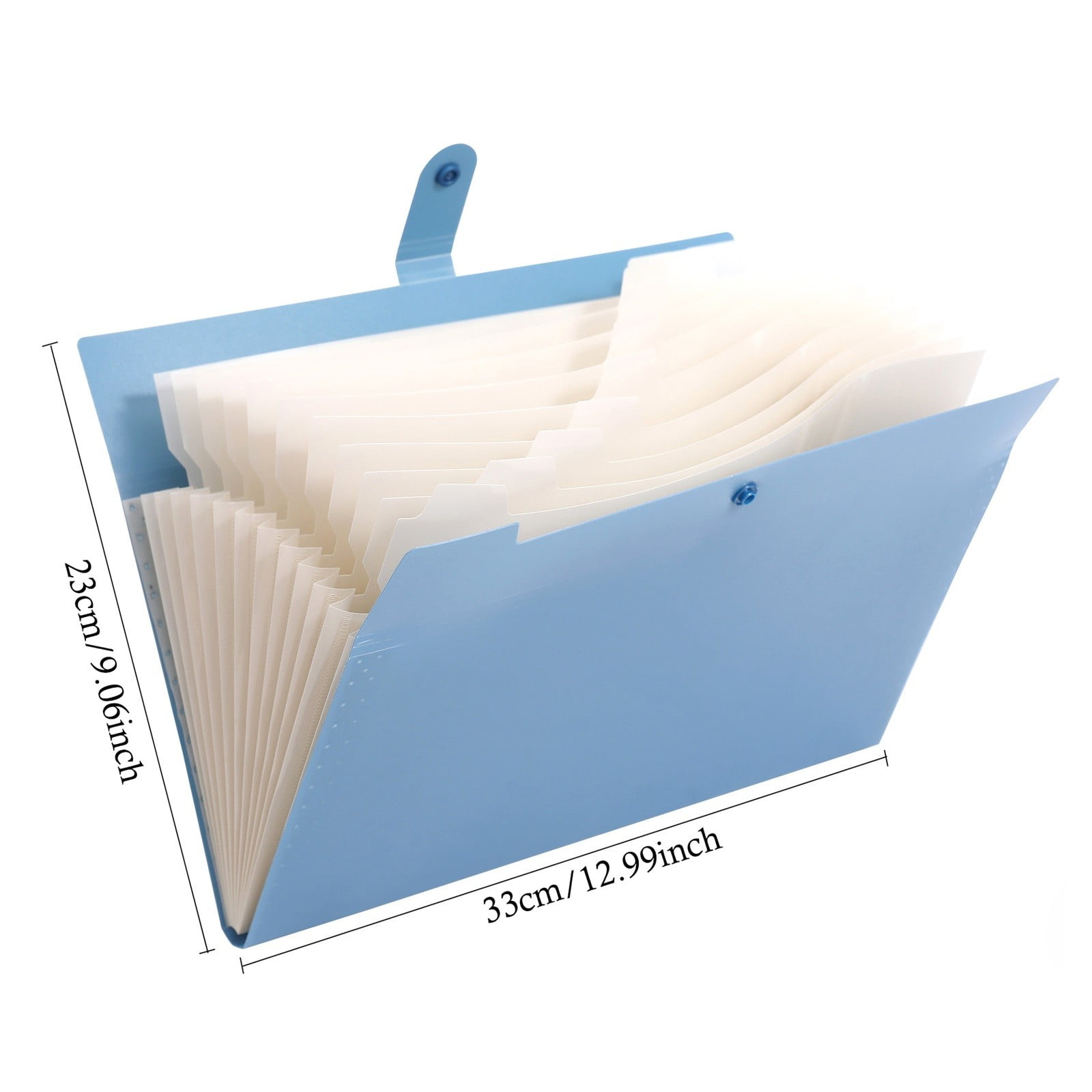 Expanding File Organizer with 8/12 Pockets Accordion File Folders with Labels, Portable Document Paper Bill Receipt Organizer Home College School Letter Size Bradem